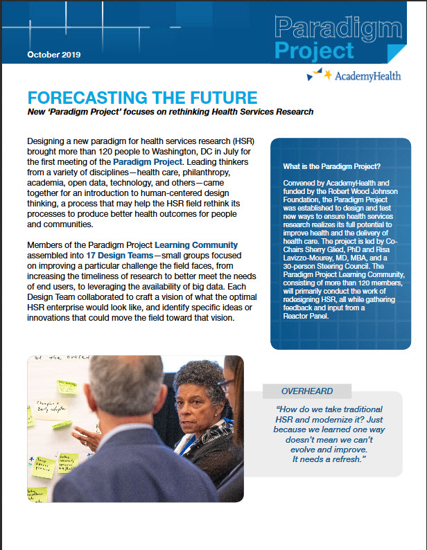 Forecasting report cover image