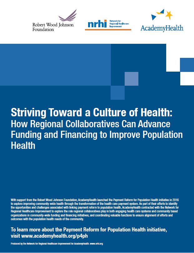 How Regional Collaboratives Can Advance Funding and Financing to Improve Population Health