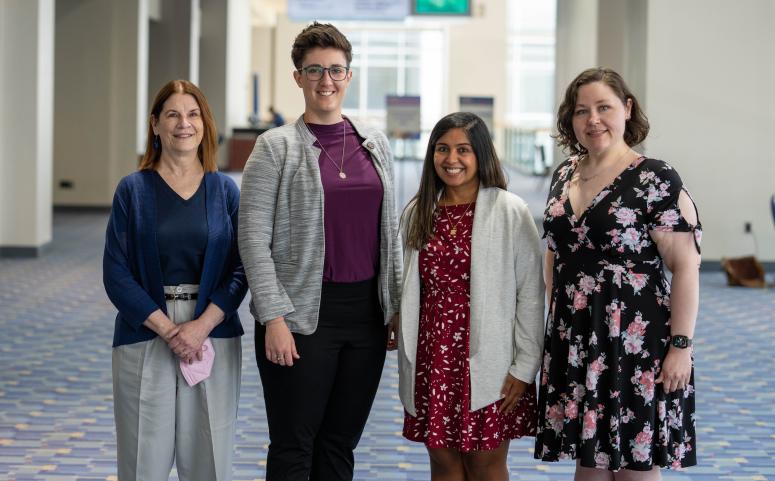 2021 DSSF Fellow Dr. Abby Mulcahy and AcademyHealth DSSF staff at the 2022 Annual Research Meeting in Washington, D.C.