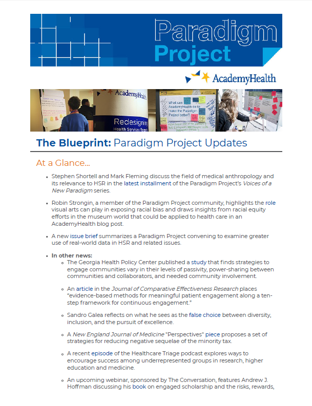 Paradigm Project June 2021 Newsletter Cover