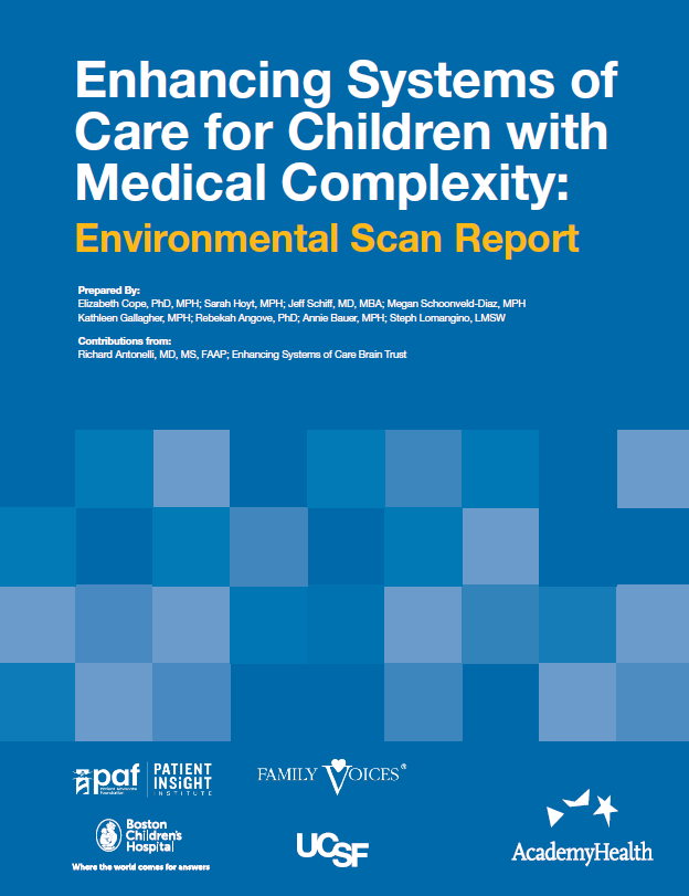 Environmental scan report cover image 