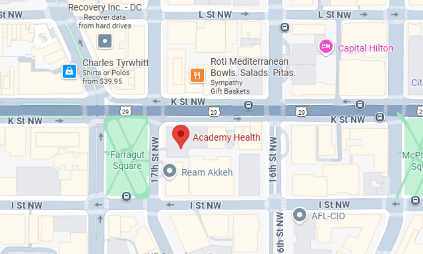 AcademyHealth Office Location