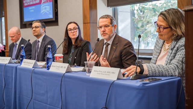 Aaron Speaking at Research America Brief