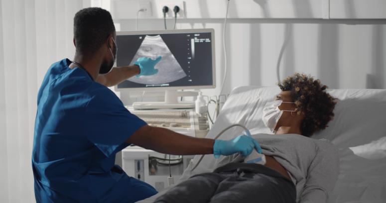 woman getting an ultrasound 
