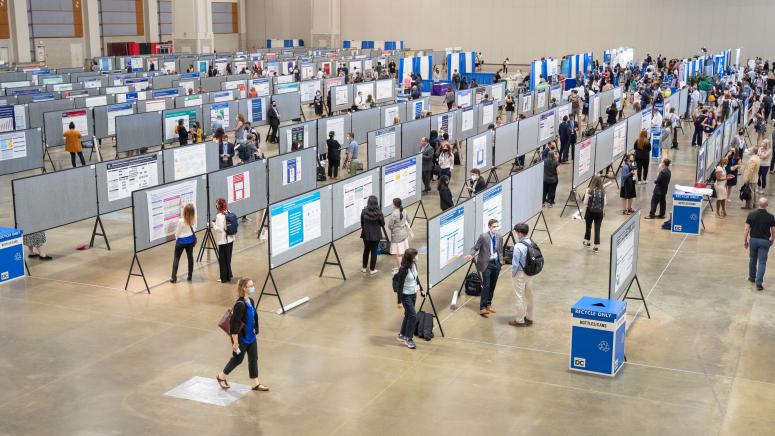 research poster hall at ARM