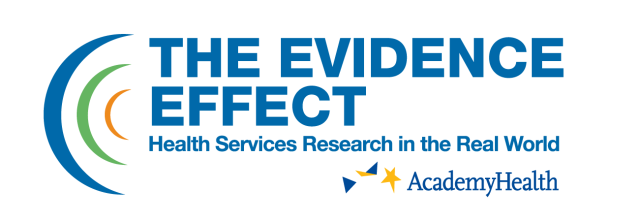 The Evidence Effect- Health Services Research in the Real World, written in blue text on a white background. 